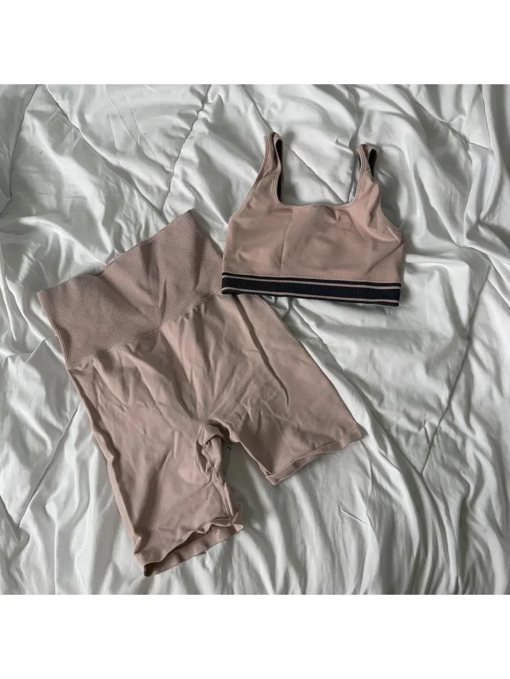 victoria's secret pink workout set light pink - Picture 2 of 3